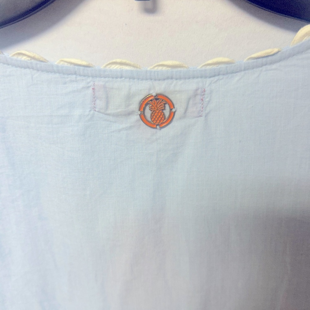 NWT Simply Southern RicRac Cotton Poplin A-line Mini Dress, Size Large - Picture 4 of 7